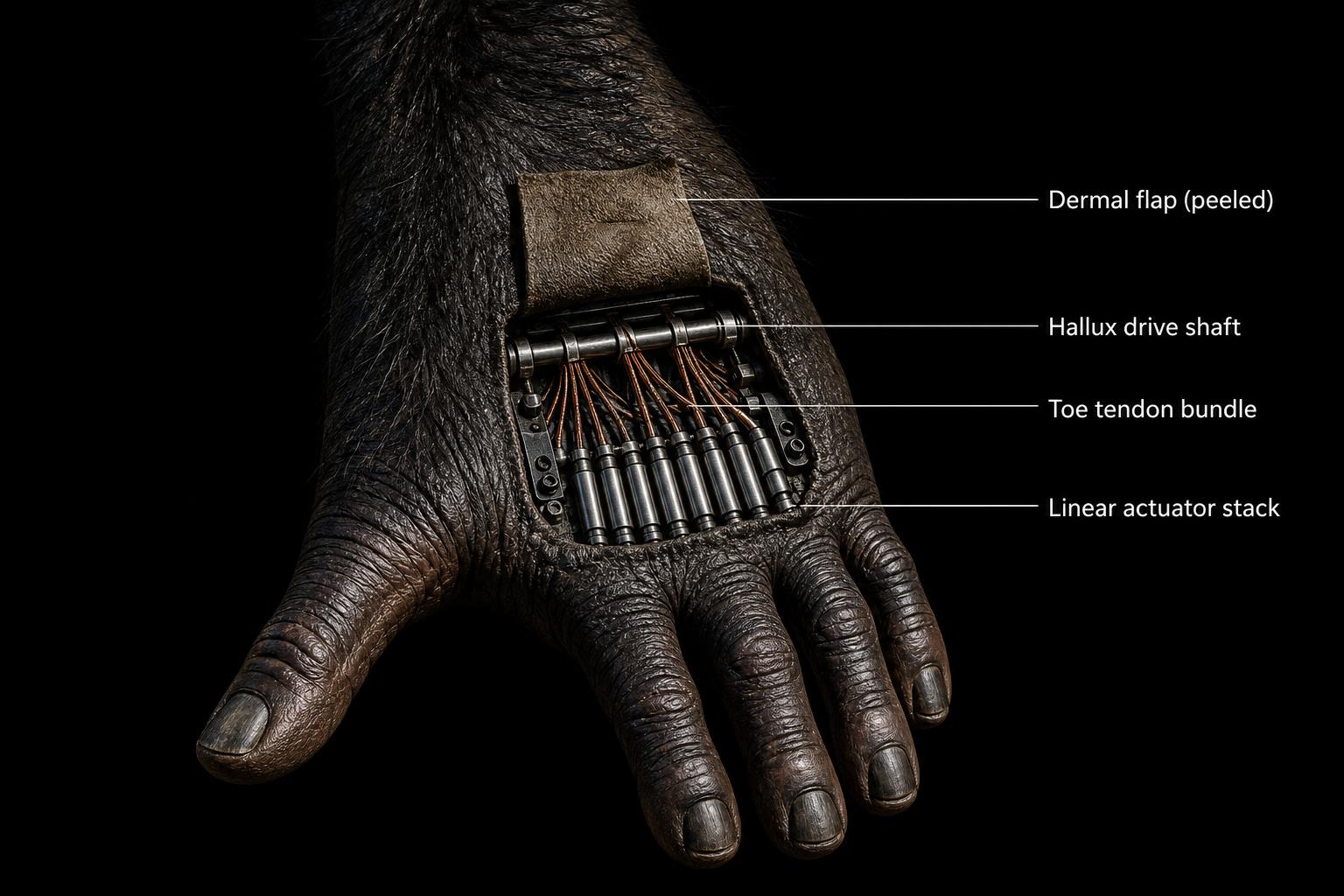 Opposable hallux